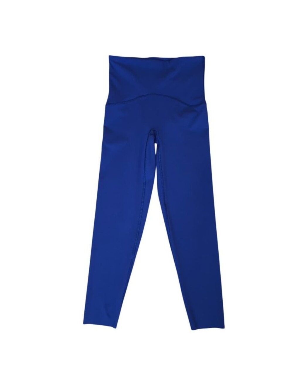 SPANX High-Waisted Shaping Leggings Petite Small Blue Nylon Stretch Pull-on